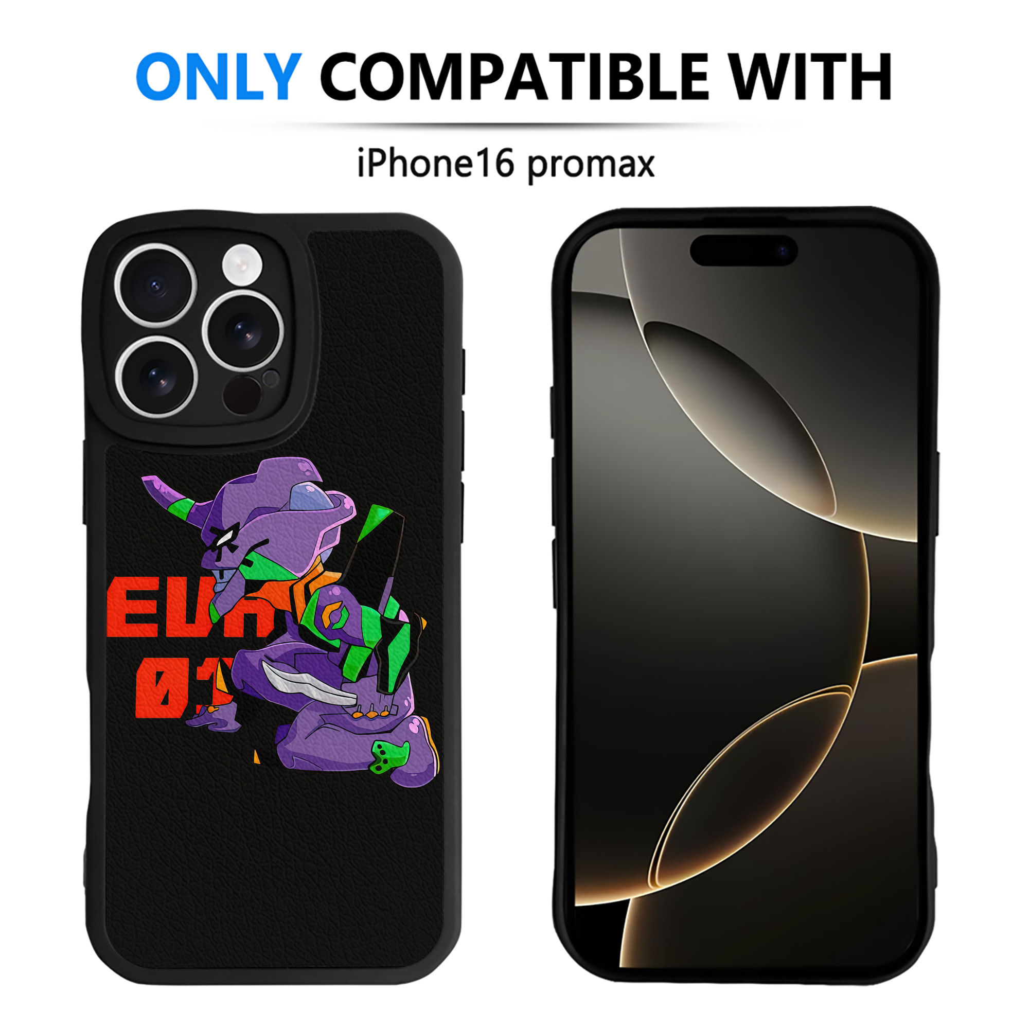 （画像用） EVA 新世紀エヴァンゲリオン 【iPhone 16シリーズ対応】シリコンスマホケース（レザー調） 材質：シリコン
